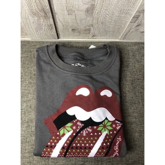 Womens The Rolling Stones Gray Pullover Sweatshirt Size Large - Picture 3 of 4